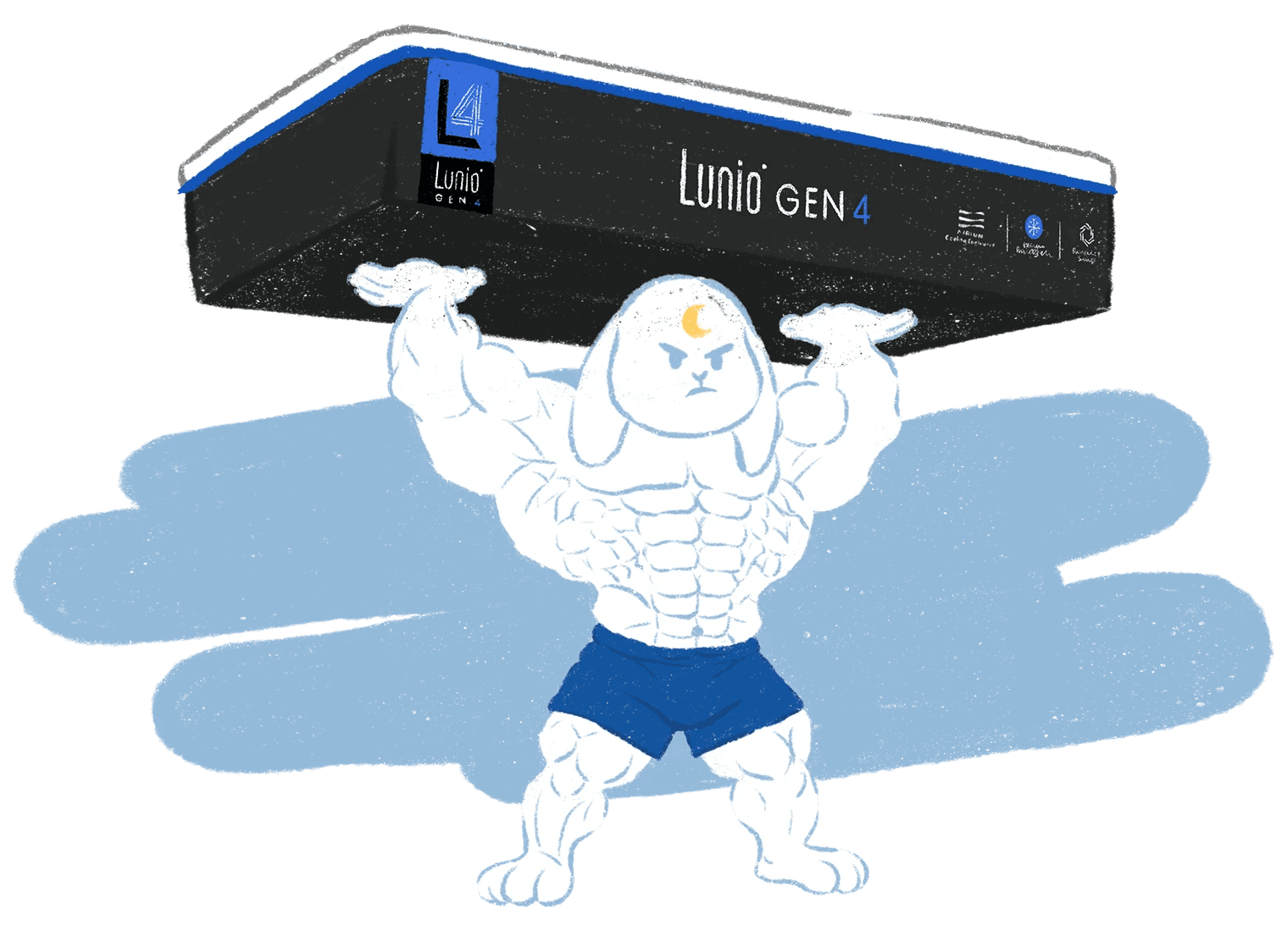 Lunio Gen4 石墨烯乳膠床墊 — 撐住整晚睡進深層