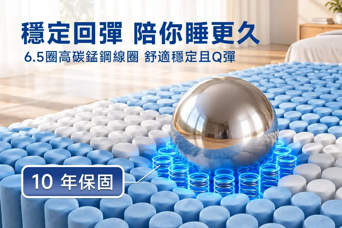 Quantum Max 高碳錳乳膠獨立筒床墊 6