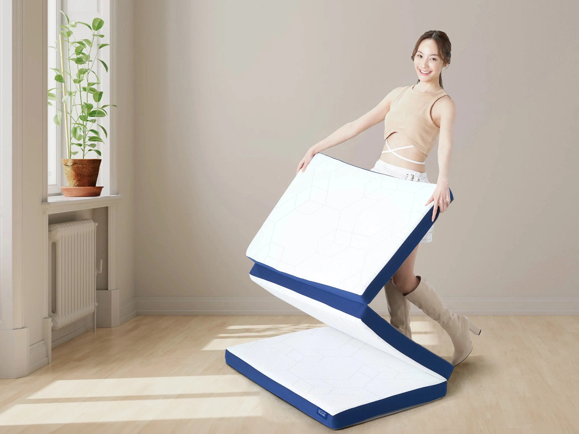 Nooz FlexiRest Trifold Topper 三折疊日式床墊（厚8公分）網路限定 3