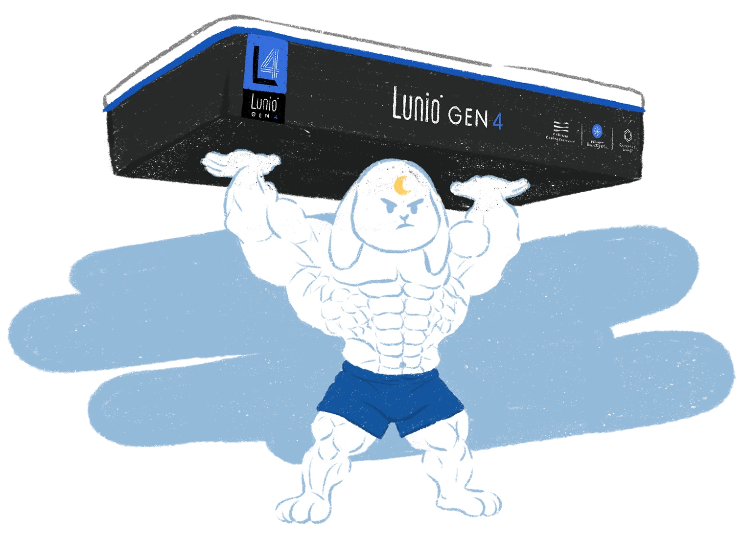 Lunio Gen4 石墨烯乳膠床墊 — 撐住整晚睡進深層