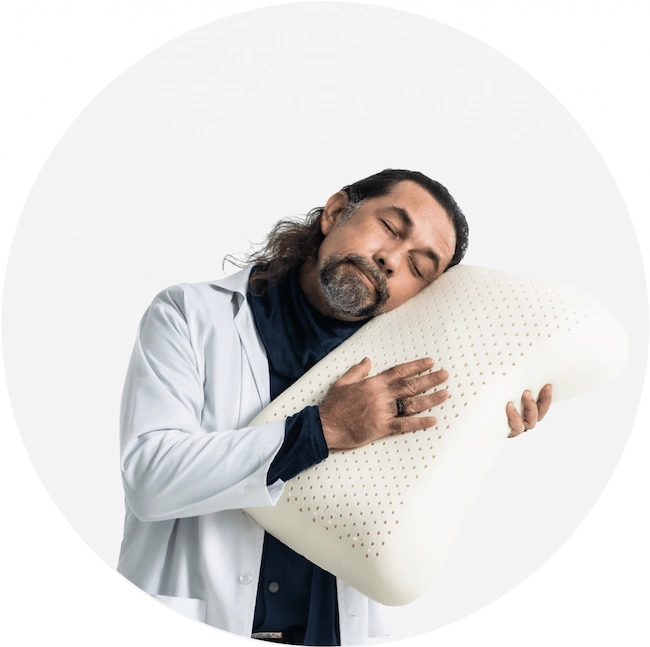 Lunio乳膠枕專家享受枕頭觸感