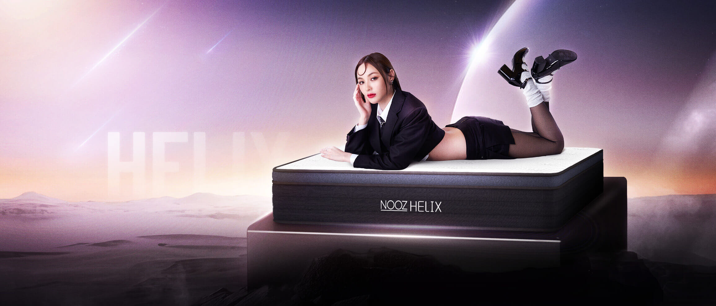 Nooz Homepage 躺在Nooz Helix乳膠獨立筒<br>享受五星飯店躺感
