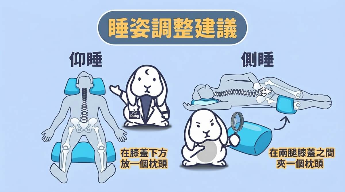 睡獨立筒床墊會腰酸背痛?4大原因與改善方法 腰酸背痛建議睡姿